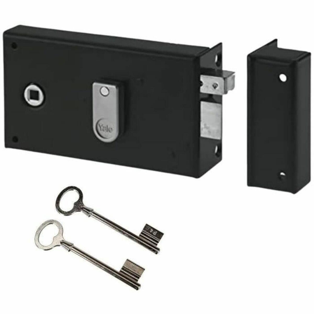 Cerradura de sobreponer Yale 19 x 5 x 14 cm 19,5 x 7 x 14 cm Caqui Metal Acero Inoxidable Puertas