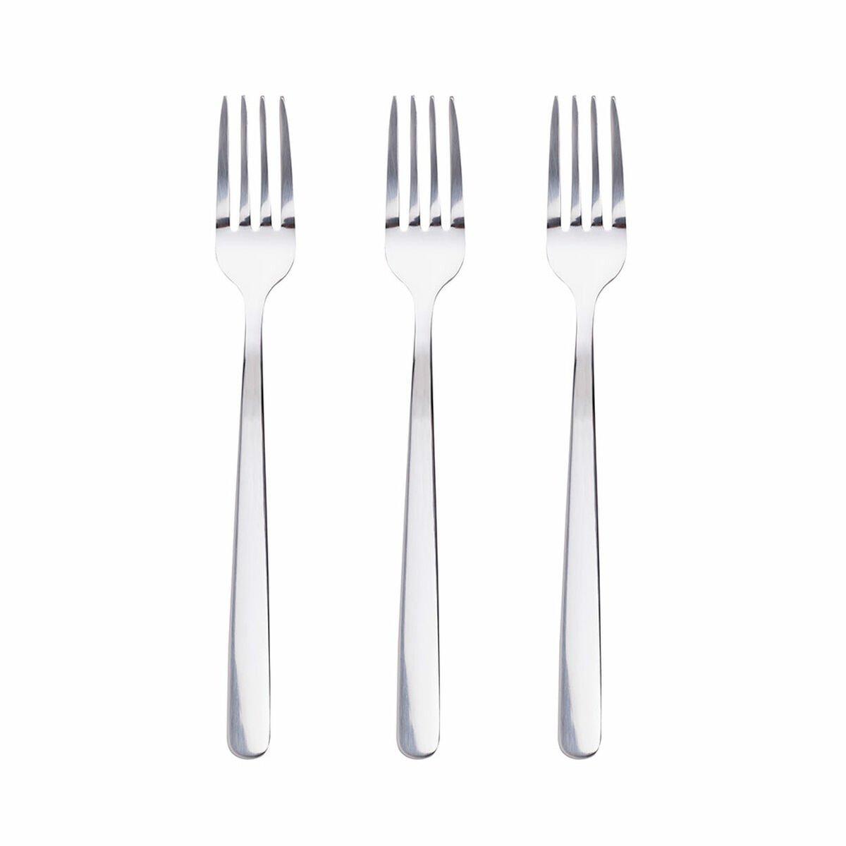 Set de Tenedores para Postre San Ignacio Root SG7780 Acero Inoxidable Mate (3 Unidades)