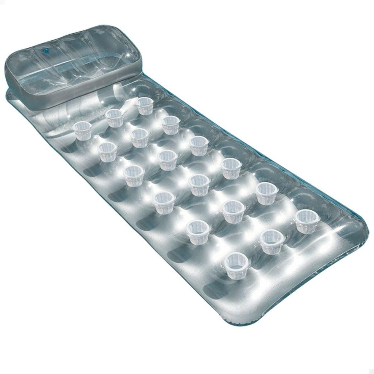 Colchoneta Hinchable Intex 18 Vasos Plateado 188 x 30 x 71 cm