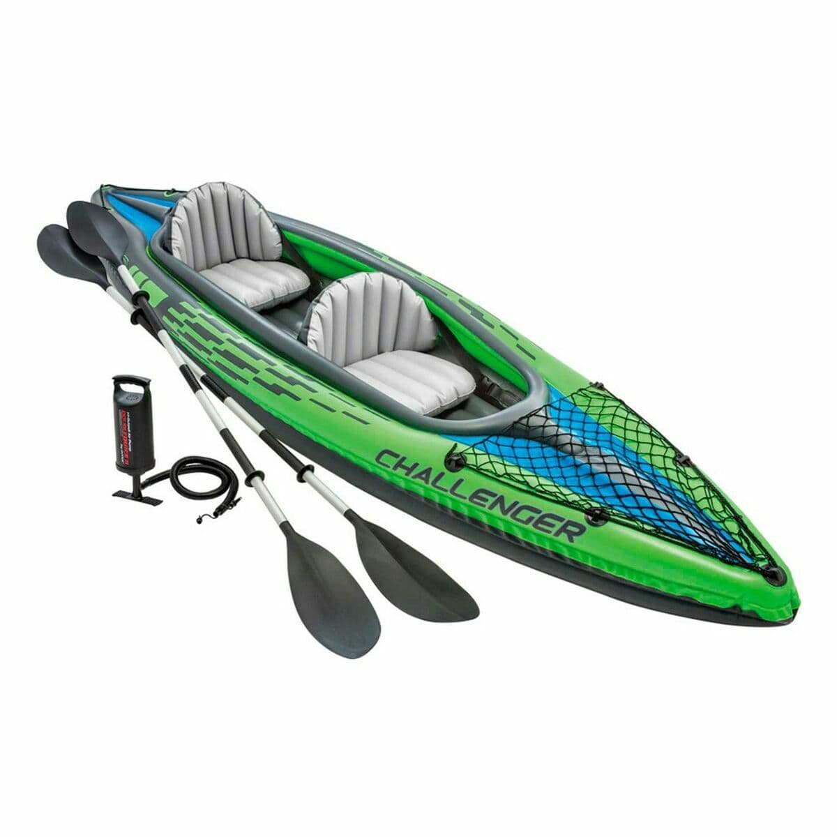 Canoa Hinchable Intex Water Lounge 351 x 76 x 38 cm Verde 2 personas