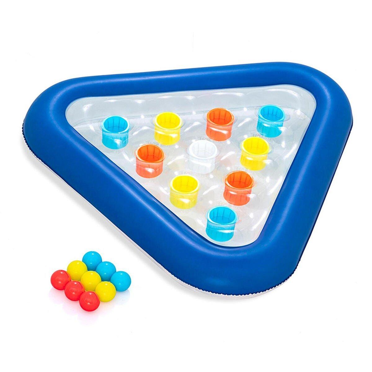 Bestway Juego Flotante Triangulo Hinchable con Bolas 105x97 cm +3 Años Piscina 52560