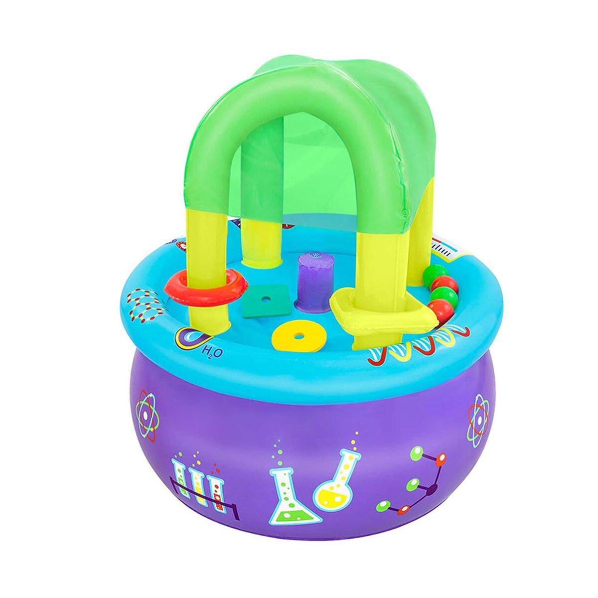 Bestway Mesa de Aprendizaje Juegos Hinchable 76x76x88 cm +18 Meses Interior y Jardin 52573