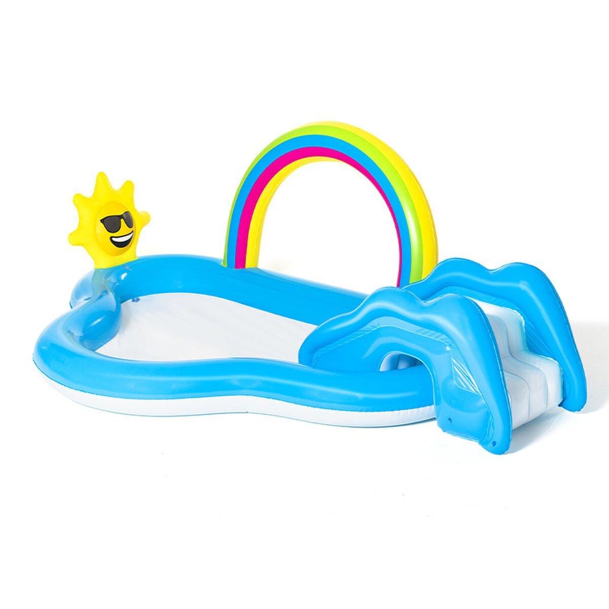 Bestway Piscina Hinchable Parque de Juegos Arcoiris 257x145x91 cm +2 Años Jardin 53092