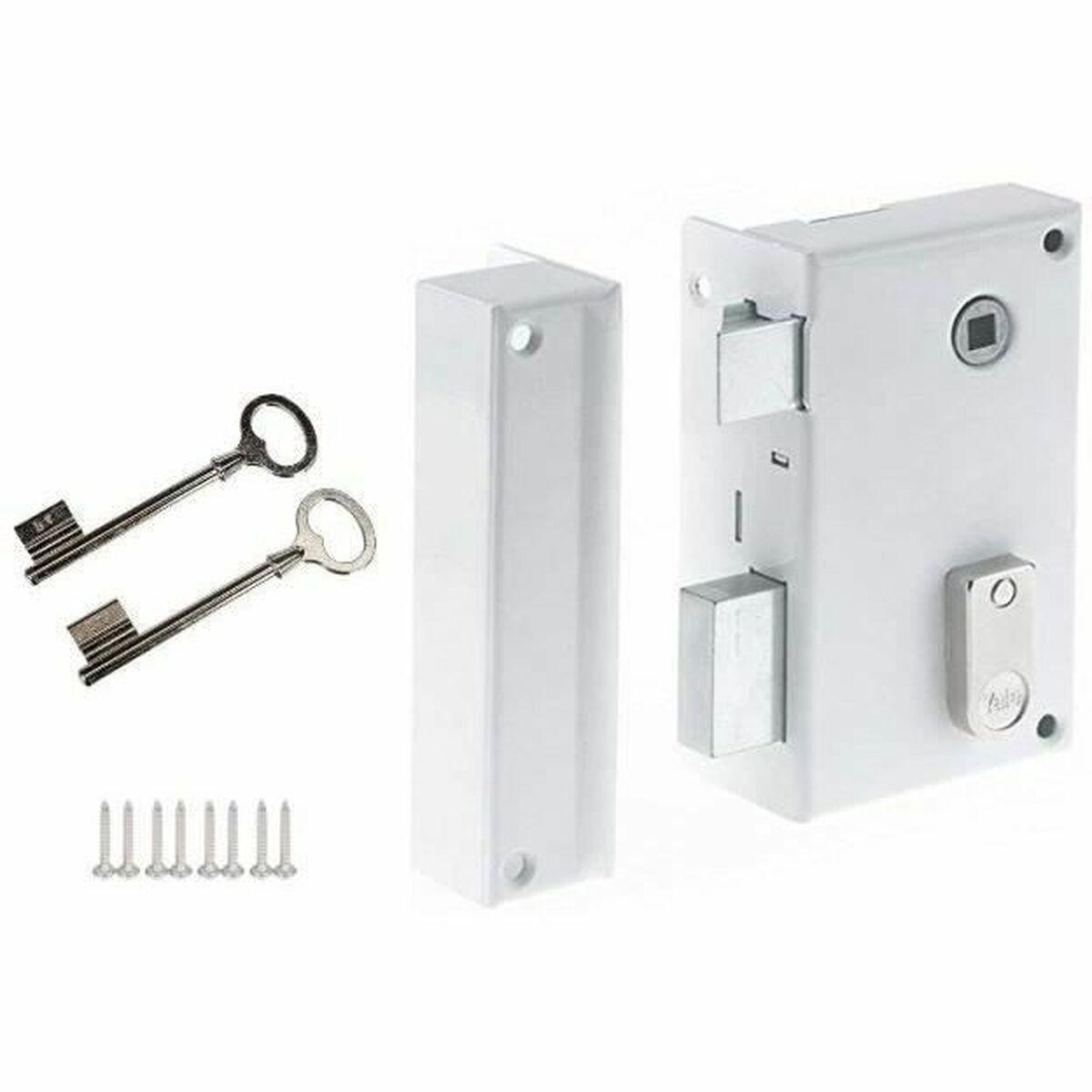 Cerradura de sobreponer Yale YAV37G 12,5 x 7 x 18 Blanco Acero Puertas