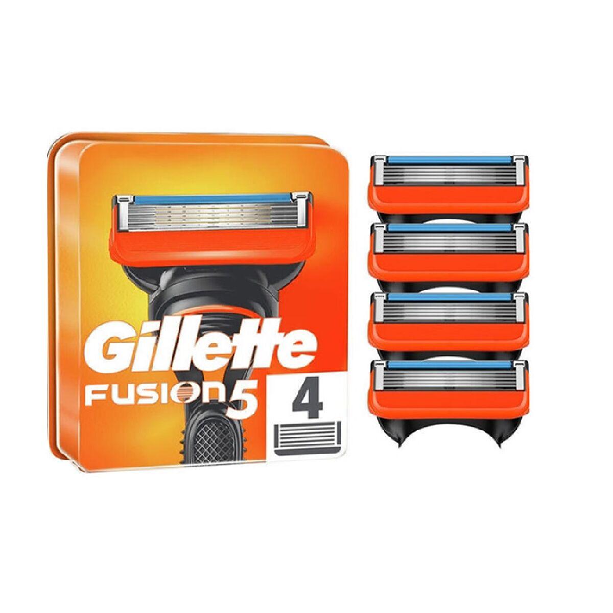 Recambio de Hojas de Afeitar Gillette Fusion 4 Piezas (4 Unidades)