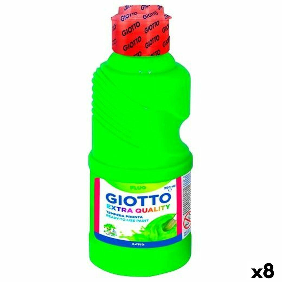 Témpera Giotto Fluo Verde 250 ml (8 Unidades)