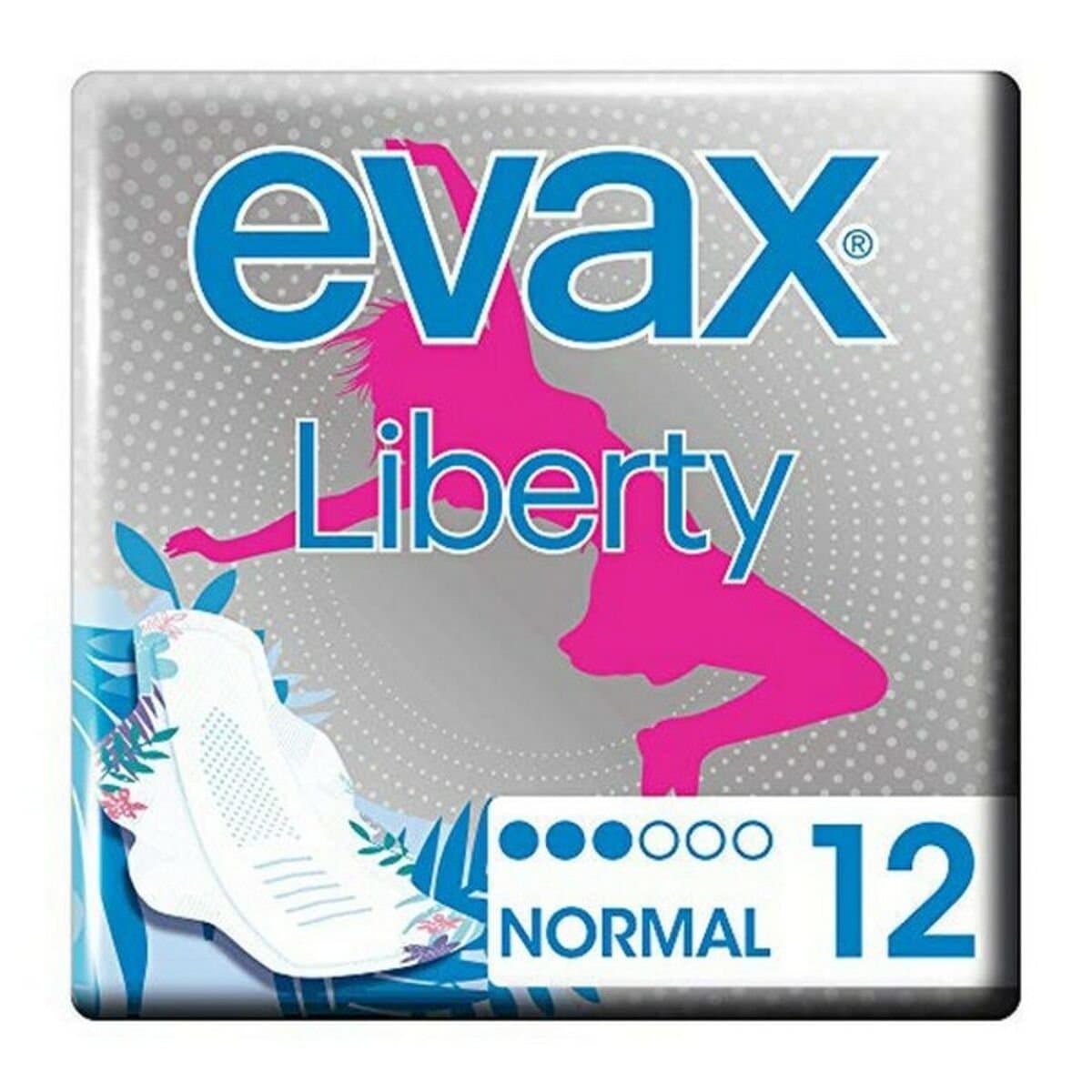 Compresas Normales con Alas LIBERTY Evax Liberty (12 uds)