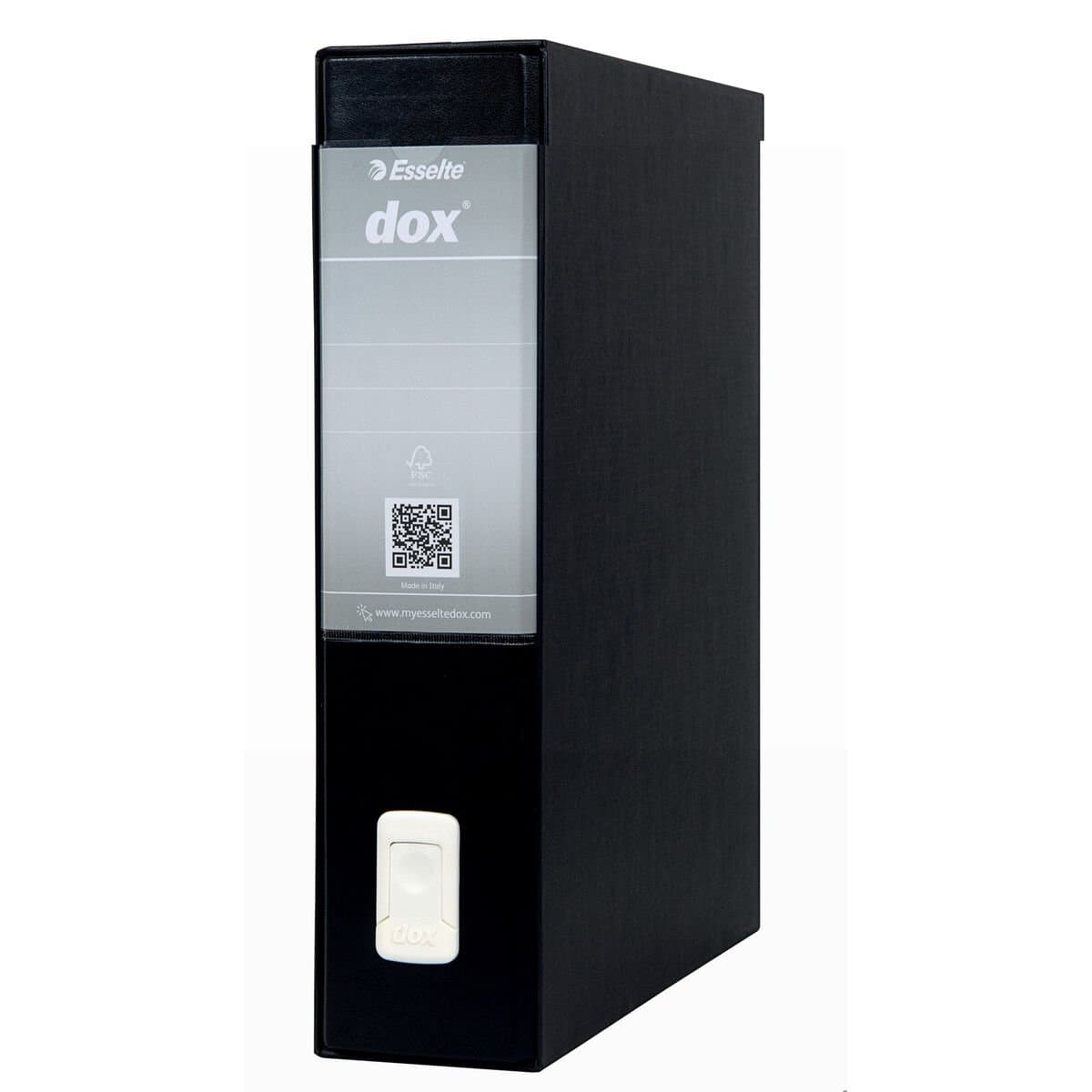 Archivador rellenable Rexel Dox 2 Negro A4 Cartón Reciclado