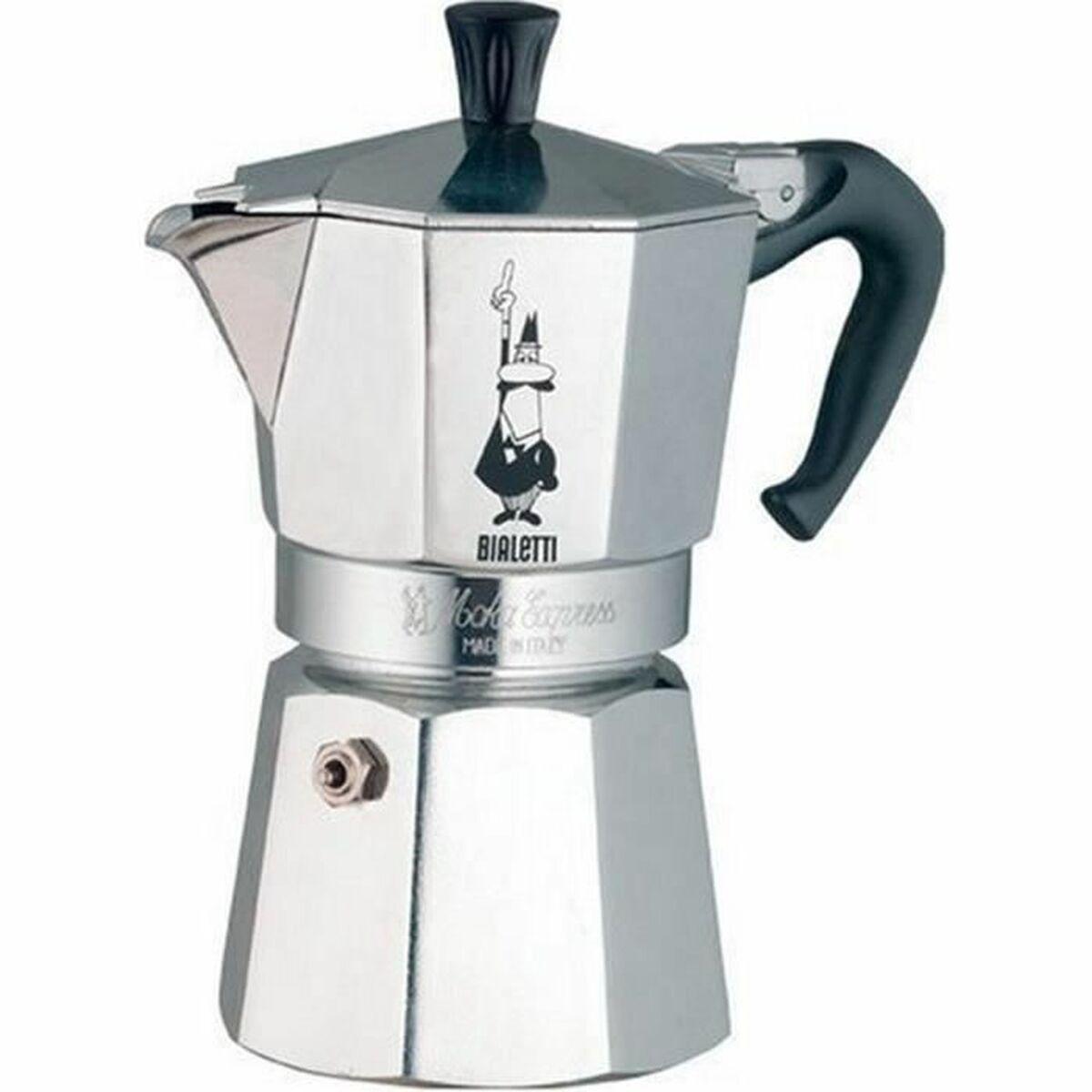 Cafetera Italiana Bialetti Moka Express Aluminio Plateado