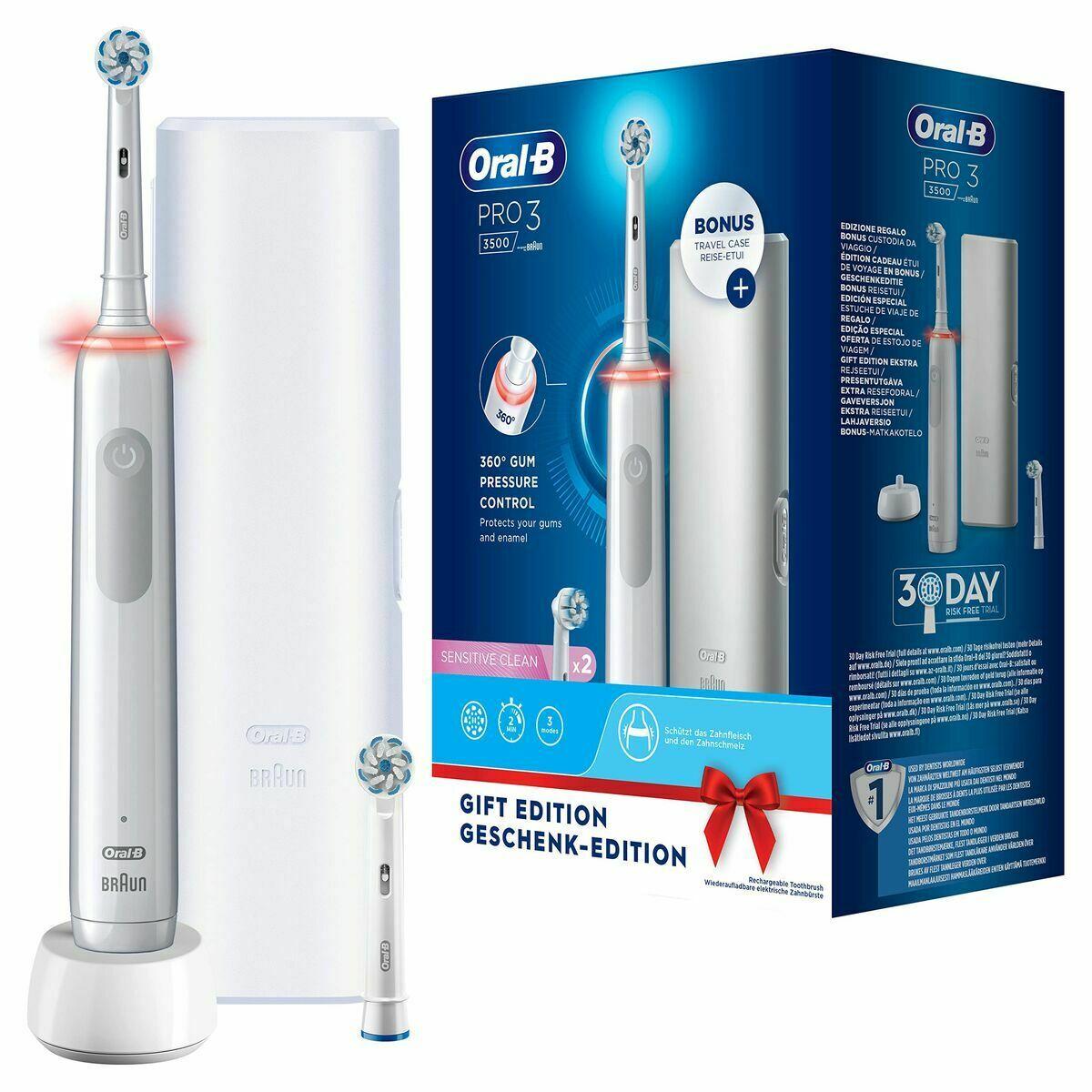 Cepillo de Dientes Eléctrico Oral-B 3500 Blanco (1)