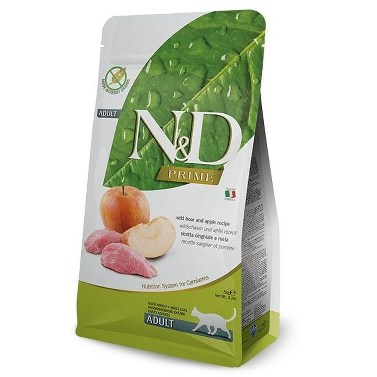 Comida para gato Farmina N&D CAT PRIME Adulto Manzana Ternera Jabalí 5 kg