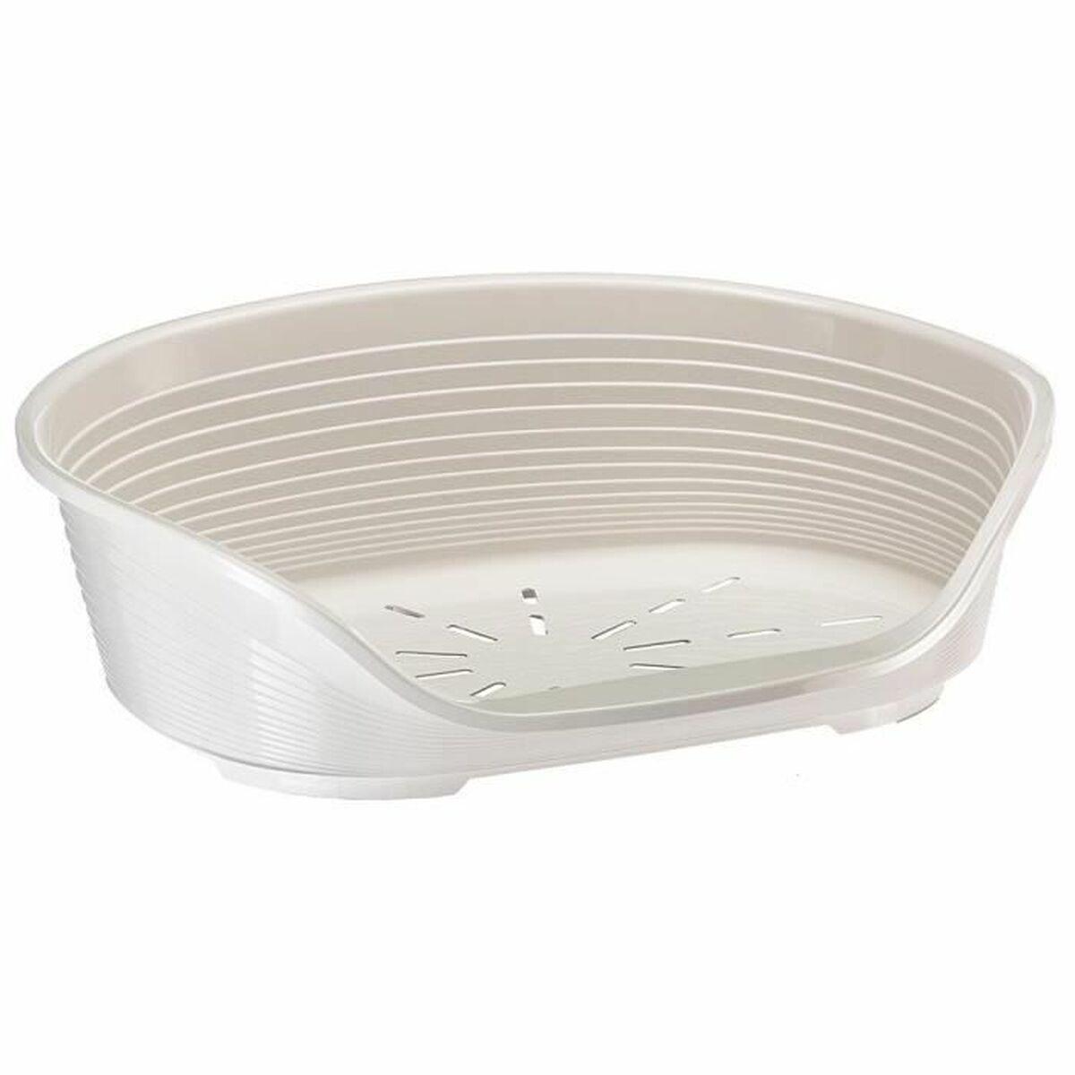 Cama para Perro Ferplast Siesta Deluxe Basket Size 2 49 x 36 x 17,5 cm Blanco