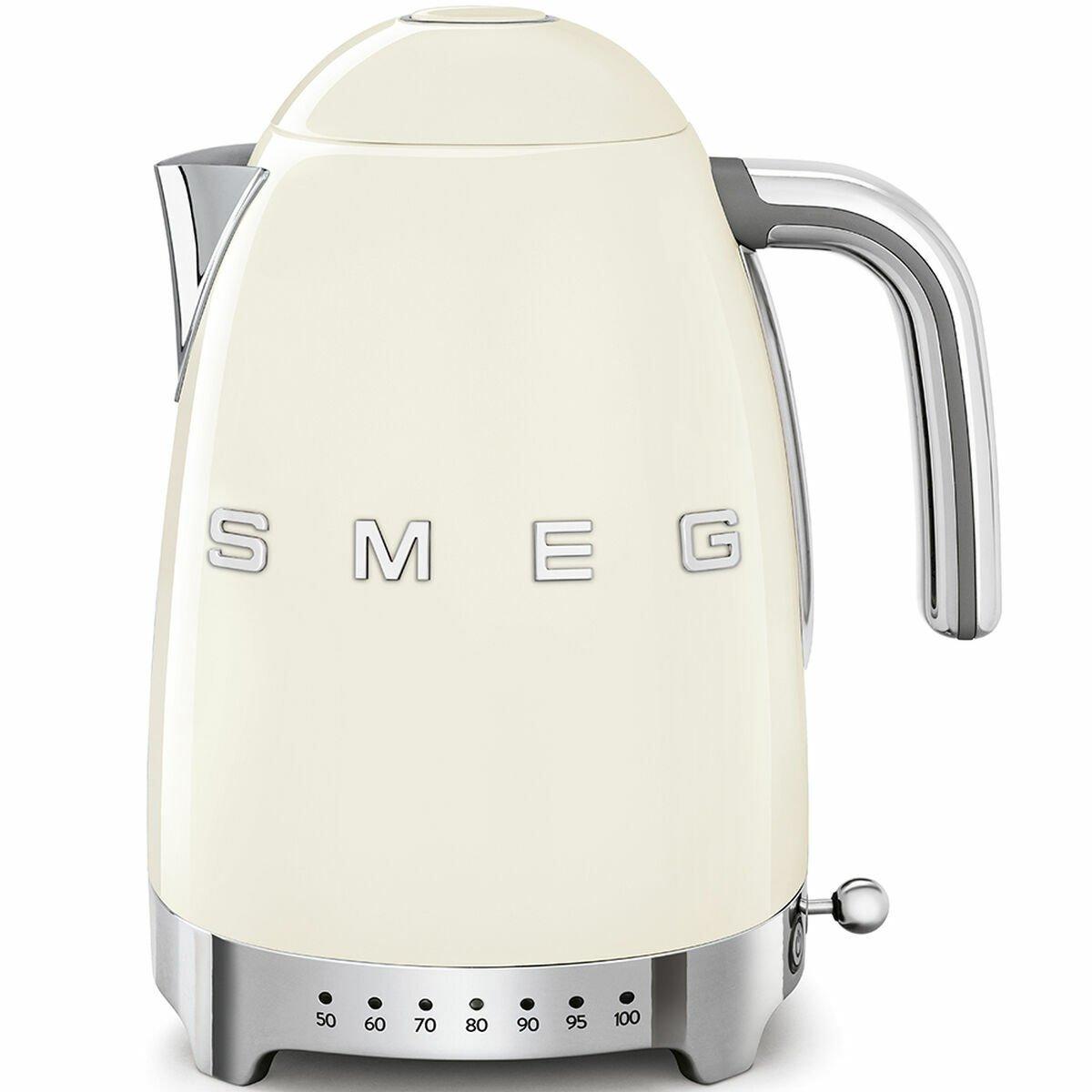 Hervidor Smeg KLF04CREU 2400 W 1,7 L Crema Acero Inoxidable Plástico
