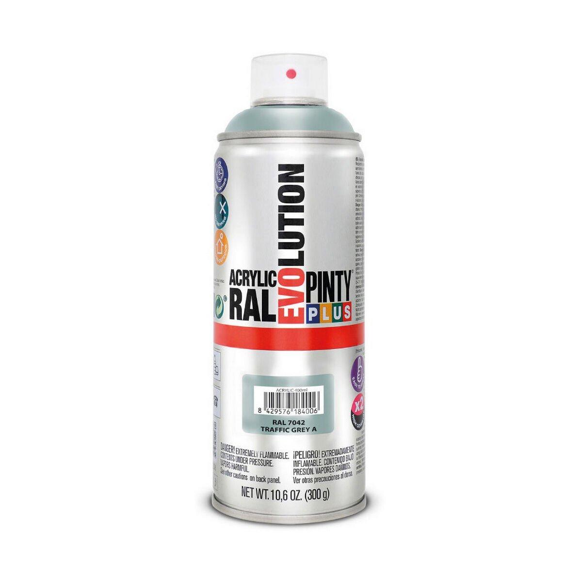 Pintura en spray Pintyplus Evolution RAL 7042 400 ml Traffic Grey