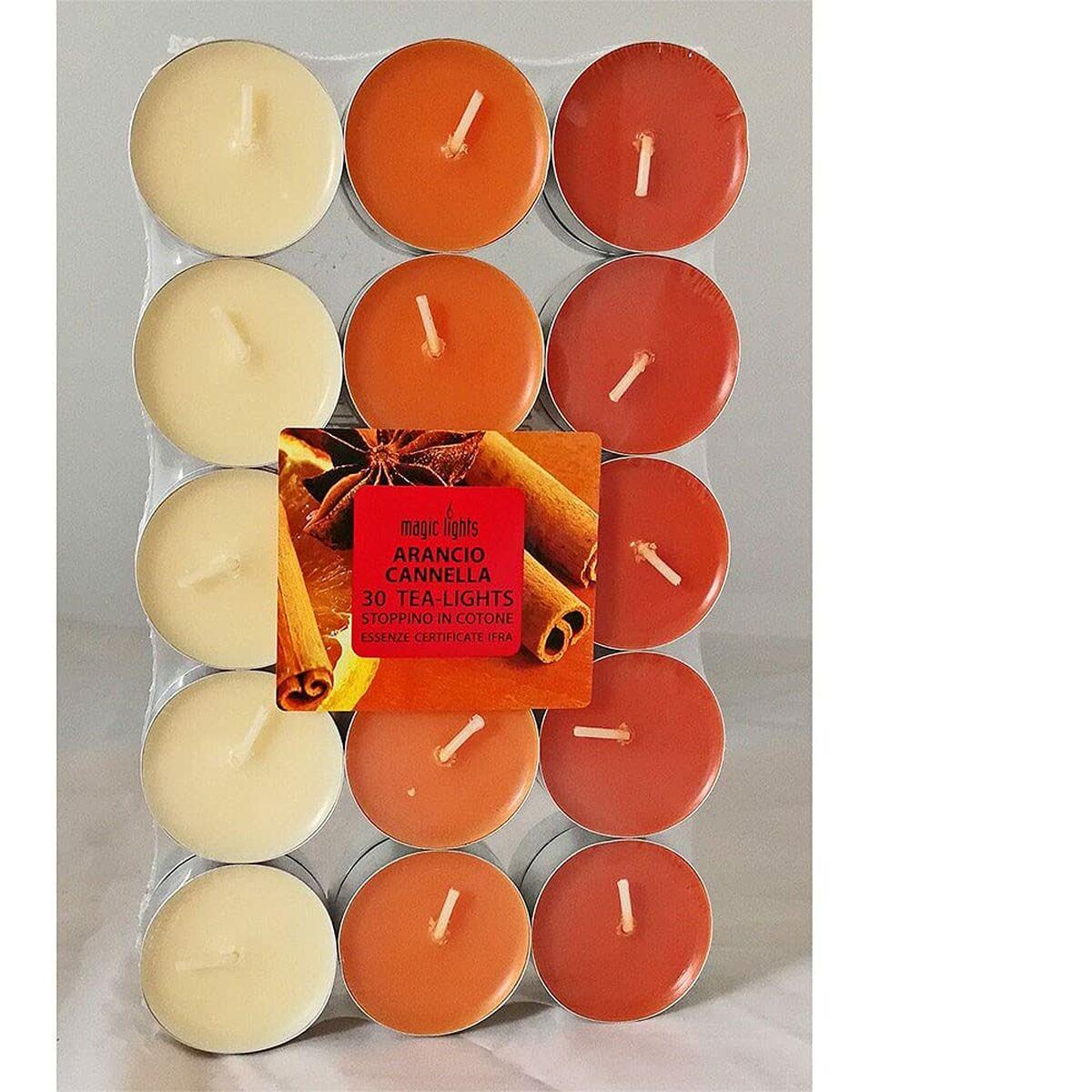 Velas perfumadas Magic Lights Naranja Canela 30 piezas (30 unidades)