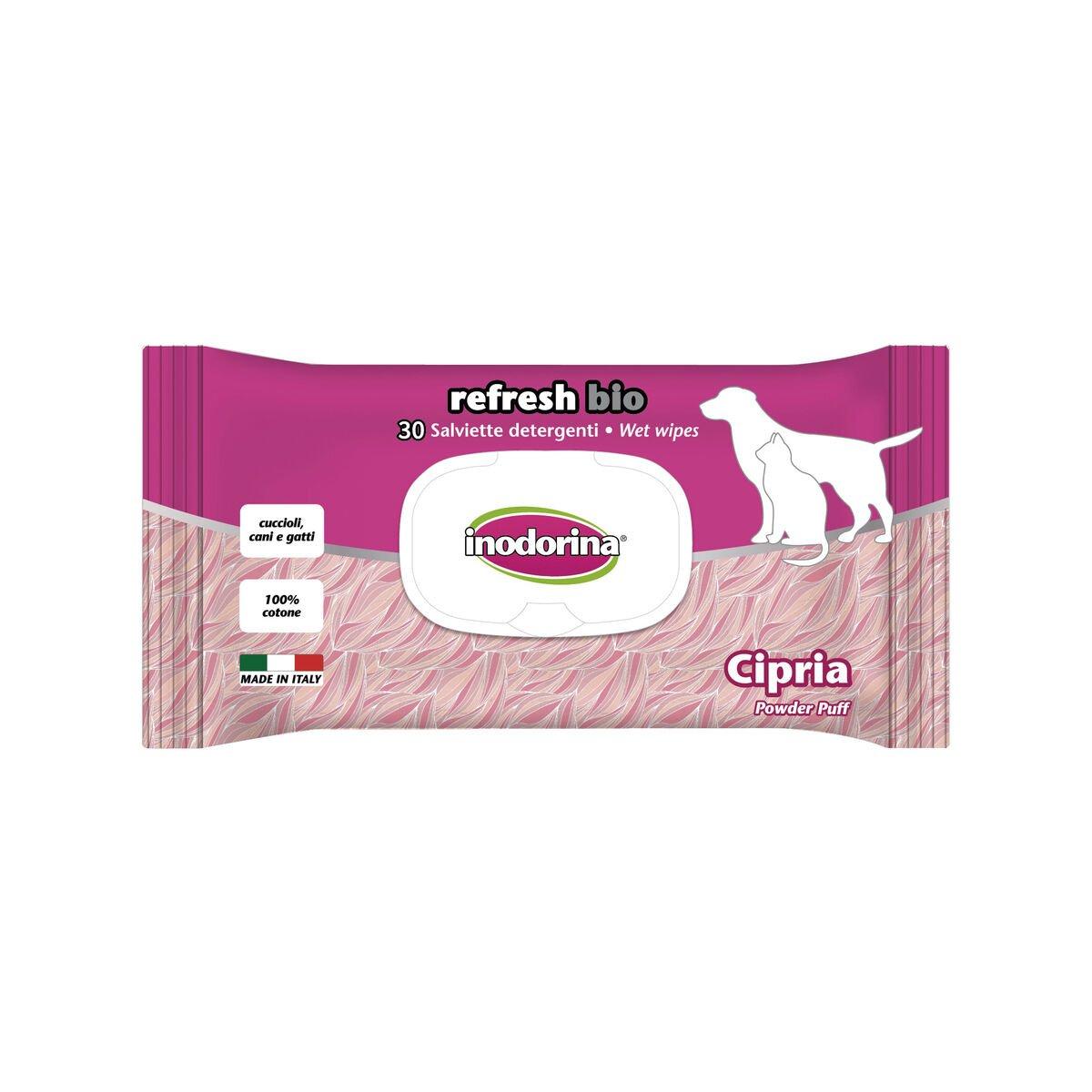 Toallitas Húmedas para Mascotas Inodorina Bio 30 unidades