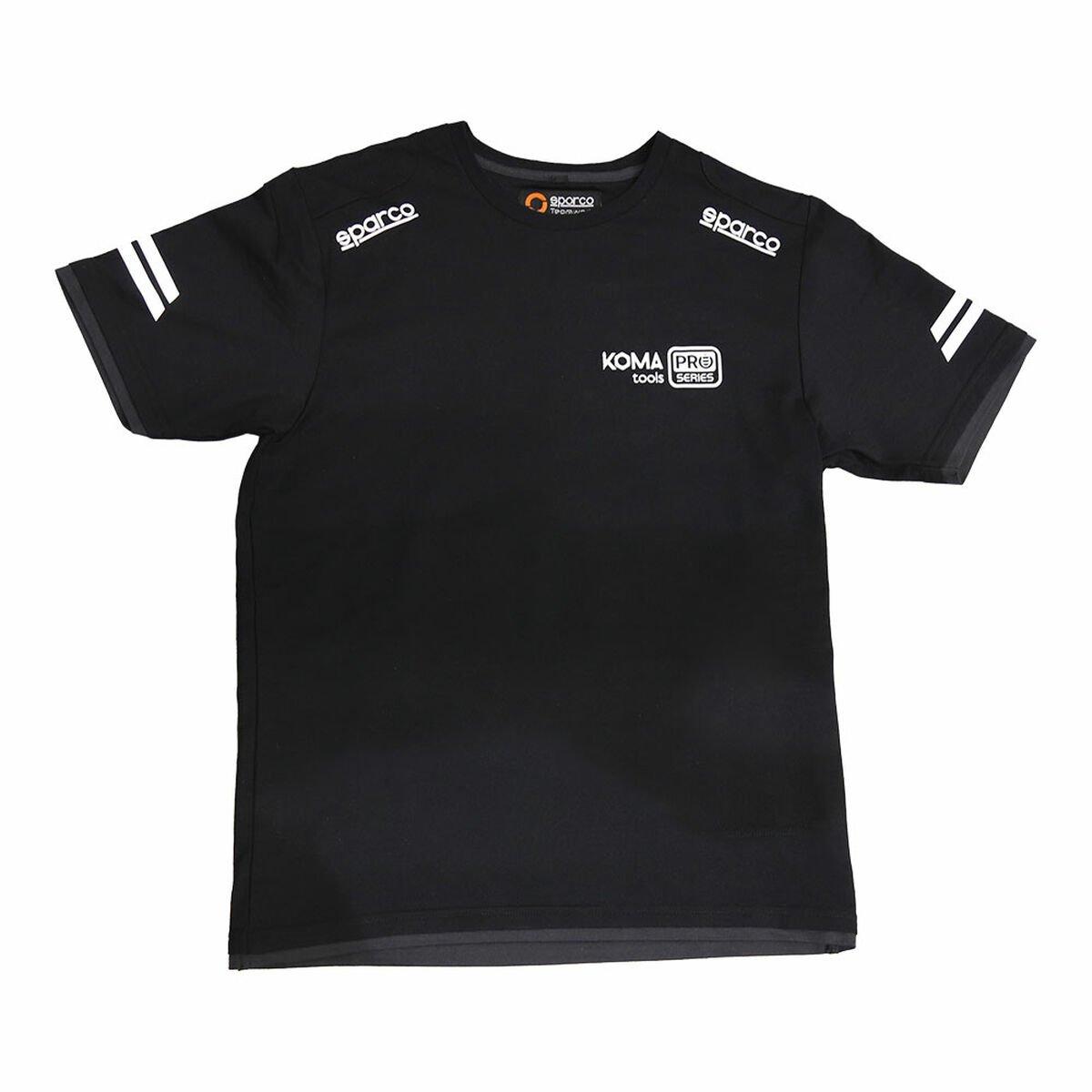 Camiseta de Manga Corta Hombre Sparco Koma Tools 02416nrgs Negro