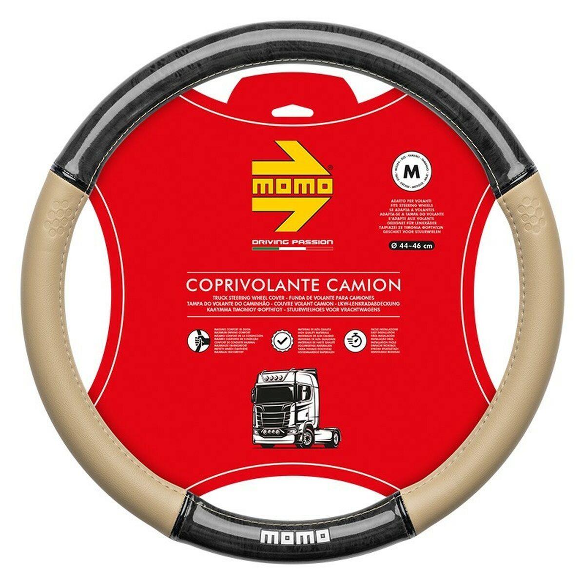 Funda para Volante MOMO MOMLSWCTLXBEB Negro Beige Ø 44-46 cm