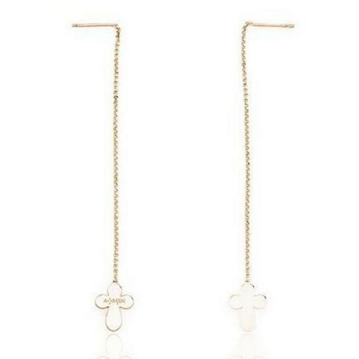 Pendientes Mujer Amen CROCE ROSE GOLD Plata de ley 925