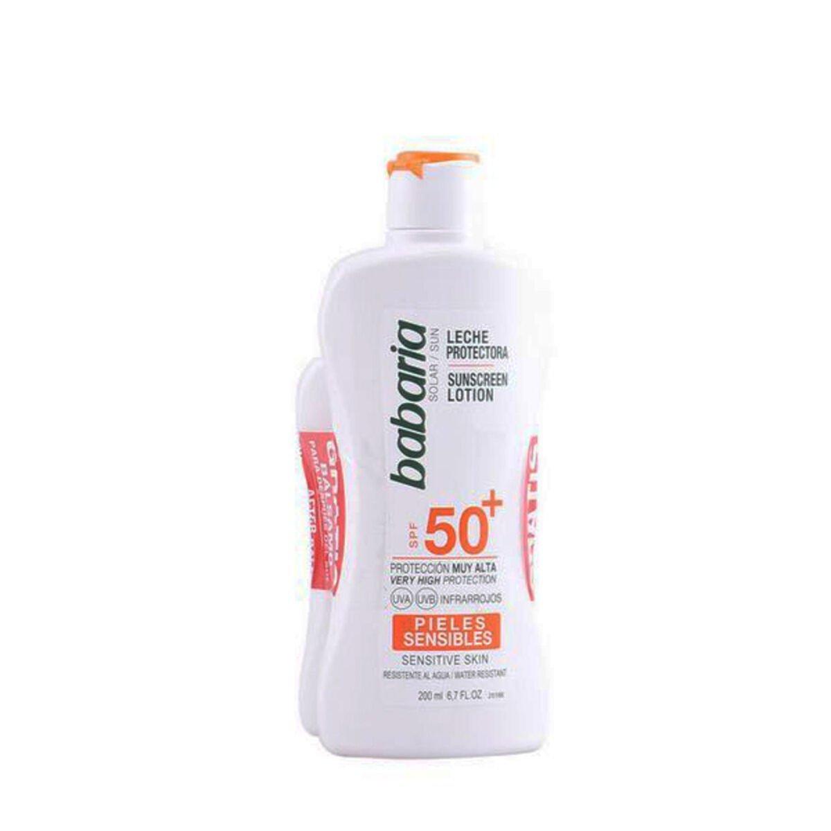 Set de Protección Solar Babaria Solar Piel Sensible Leche Spf 50 Spf 50+ 2 Piezas