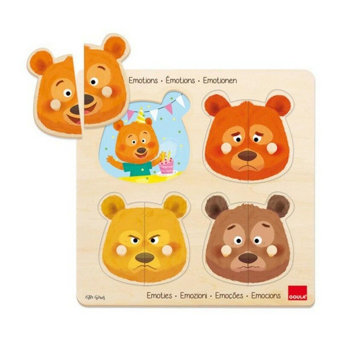 Puzzle Infantil de Madera Emotions Goula 54008