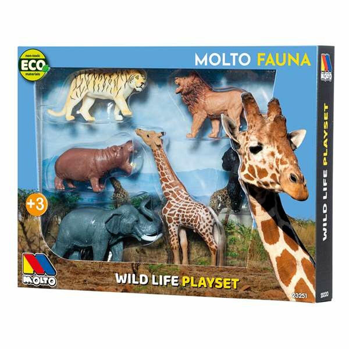 Set 6 Animales Salvajes Moltó Plástico