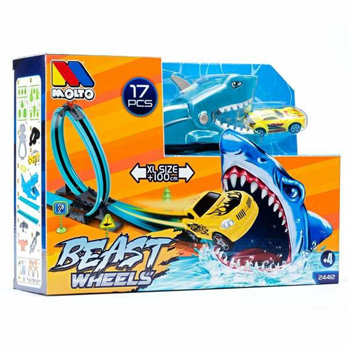 Pista de Carreras Moltó 107 cm Tiburón 17 Piezas
