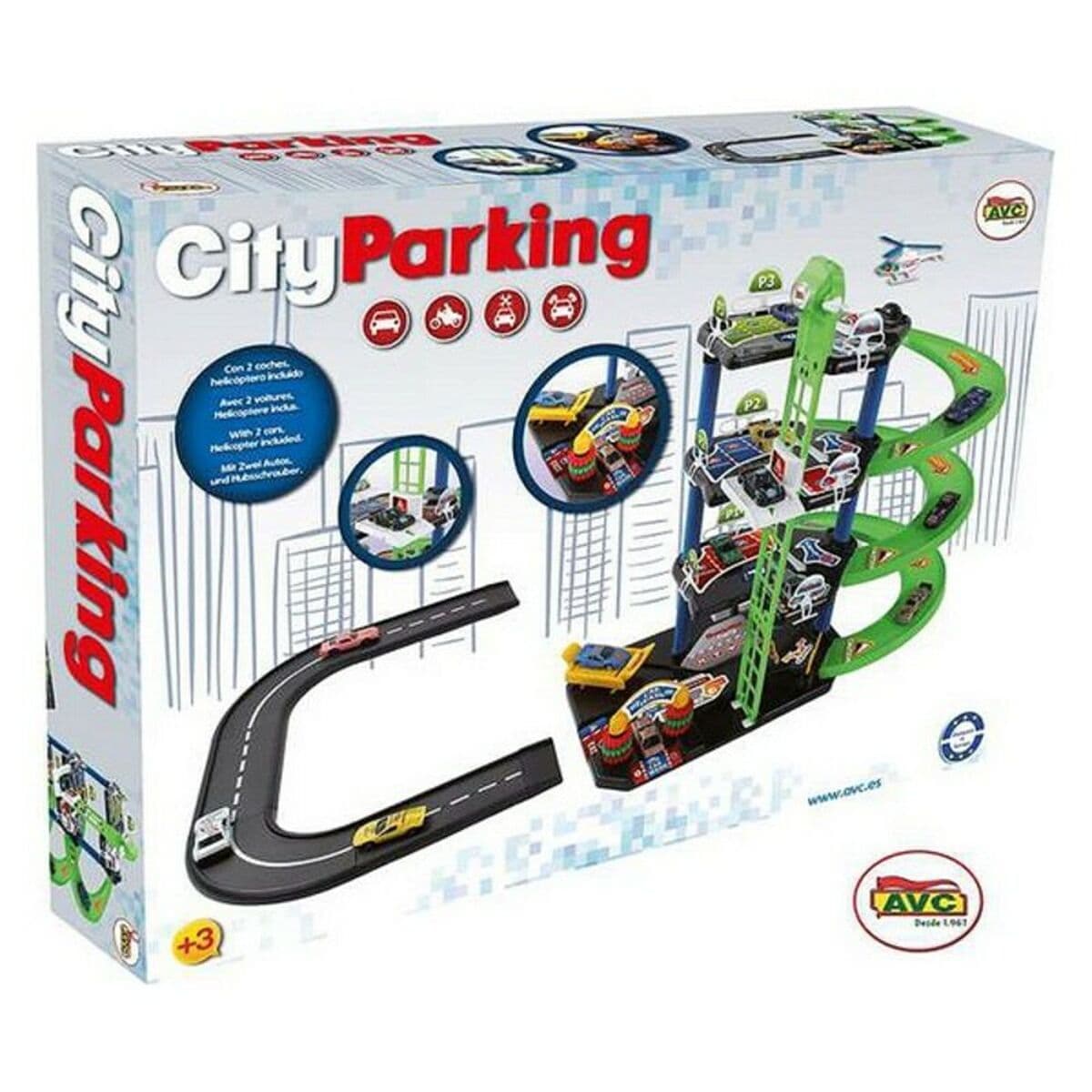 Garaje Parking con Vehículos City AVC