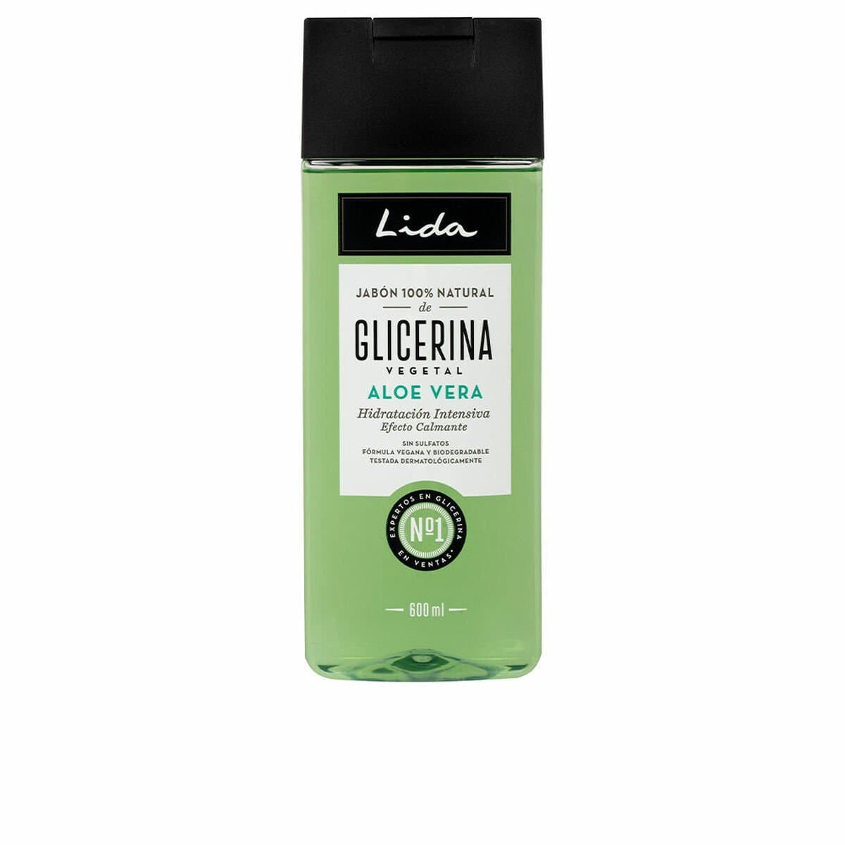 Jabón Líquido Corporal Con Aloe Vera Lida Jabón Natural 600 ml 100 % natural