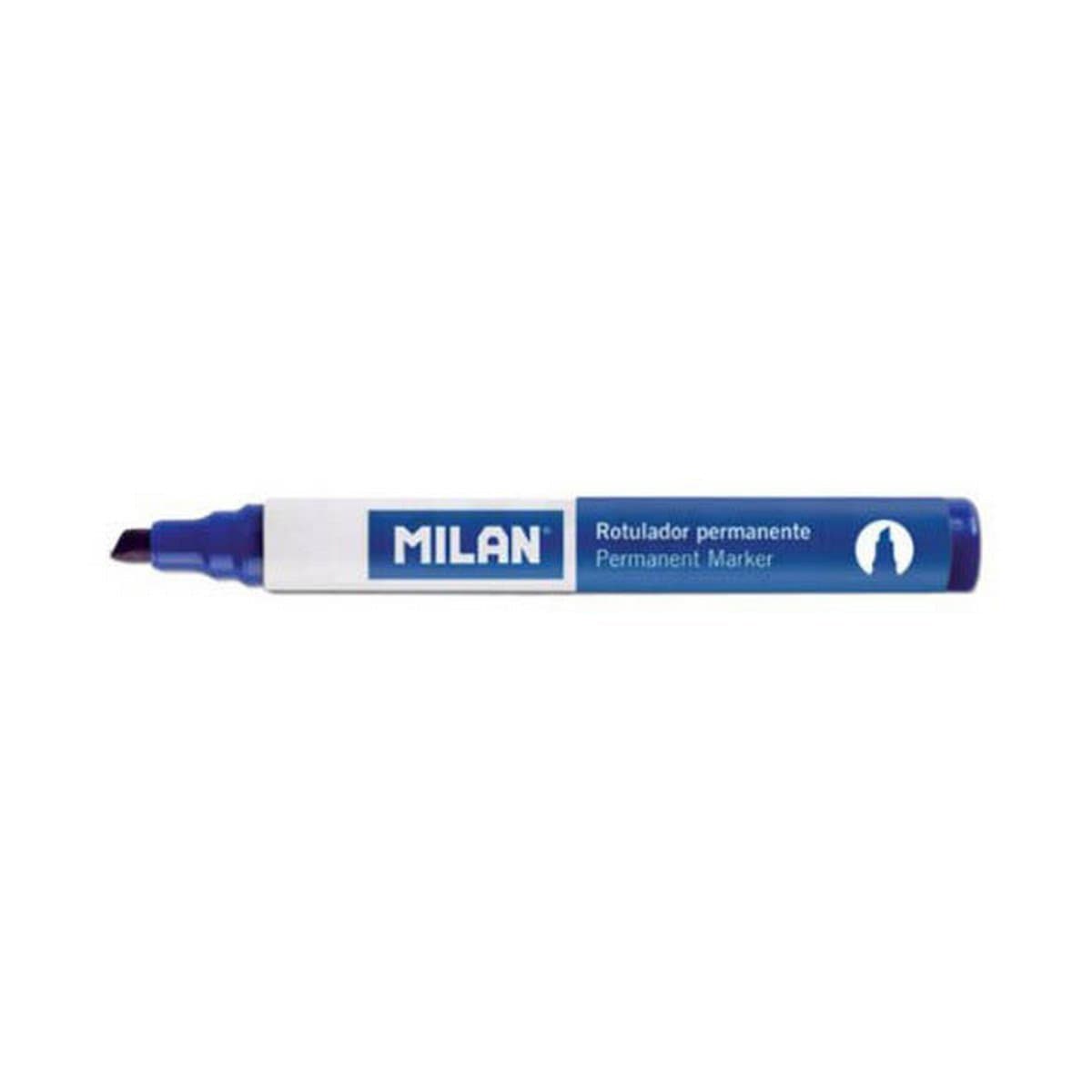 Rotulador permanente Milan Azul PVC 12 Unidades (Ø 4 mm)