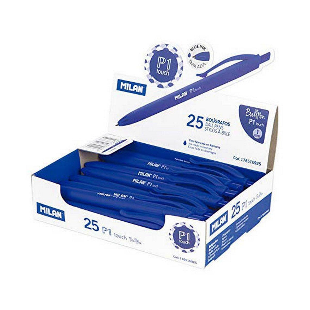 Bolígrafo Milan MLN176510925 Azul 25 Unidades (25 Unidades)