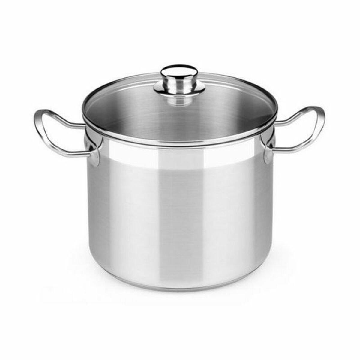 Olla con Tapa de Cristal BRA Profesional 8,5 L Acero Inoxidable Ø 24 cm Multicolor Acero Acero Inoxidable 18/10