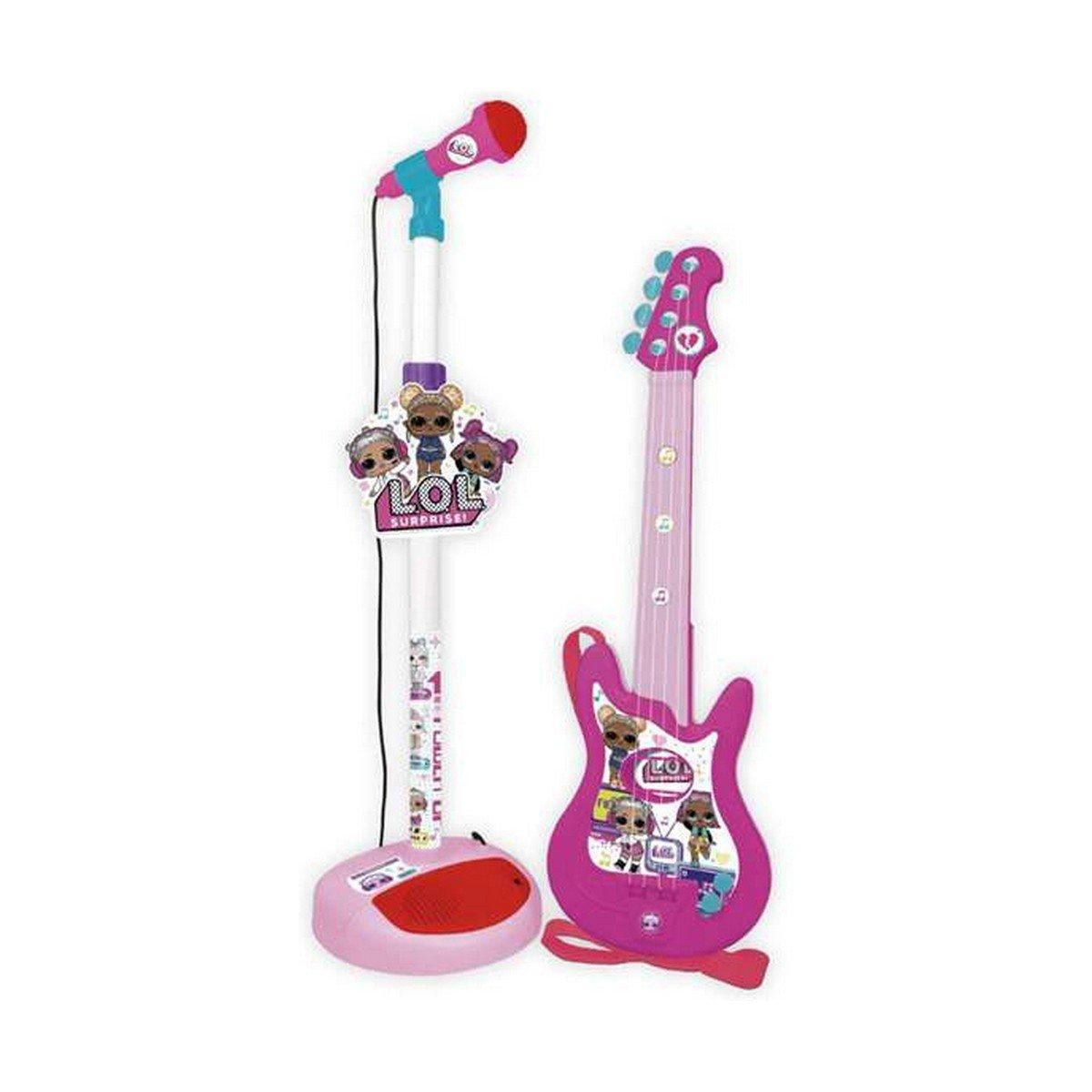 Guitarra Infantil LOL Surprise! Micrófono Rosa