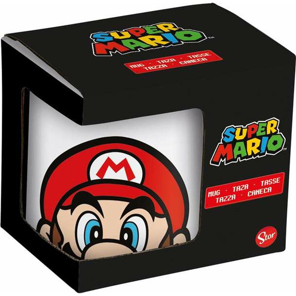 Taza de Cerámica Super Mario Blanco 325 ml Infantil Cerámica