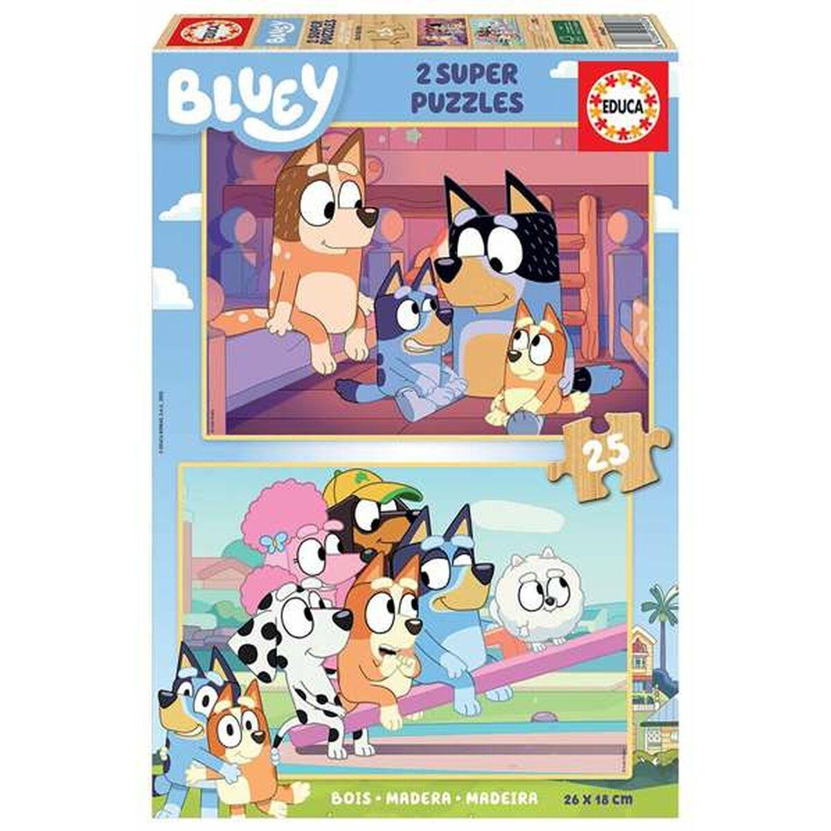 Set de 2 Puzzles Bluey 25 Piezas