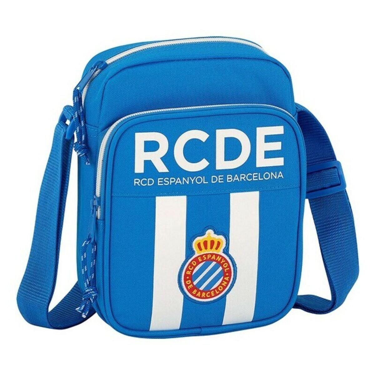 Bolso Bandolera RCD Espanyol Azul Blanco 16 x 22 x 6 cm