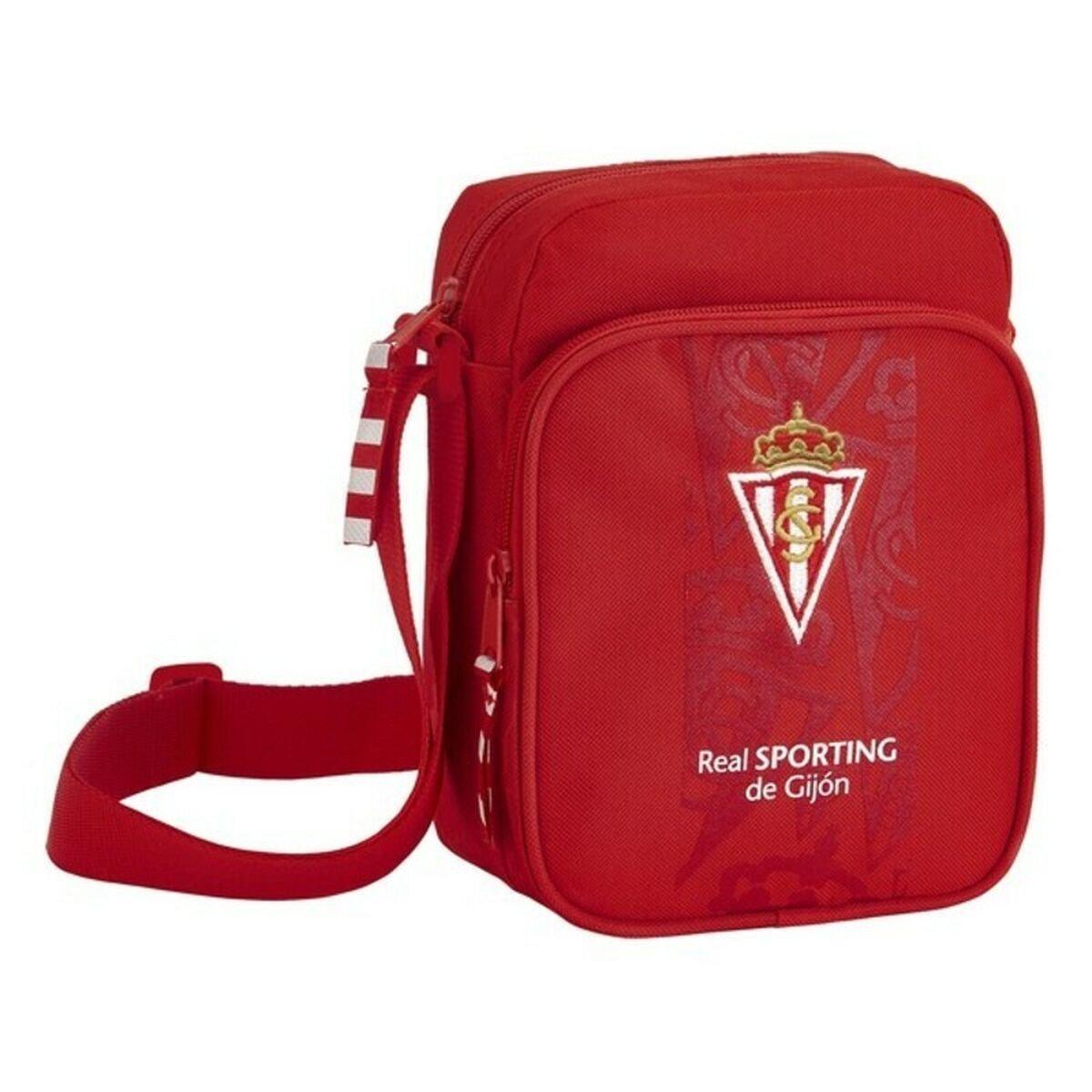 Bolso Bandolera Real Sporting de Gijón 611971385 Rojo 16 x 22 x 6 cm