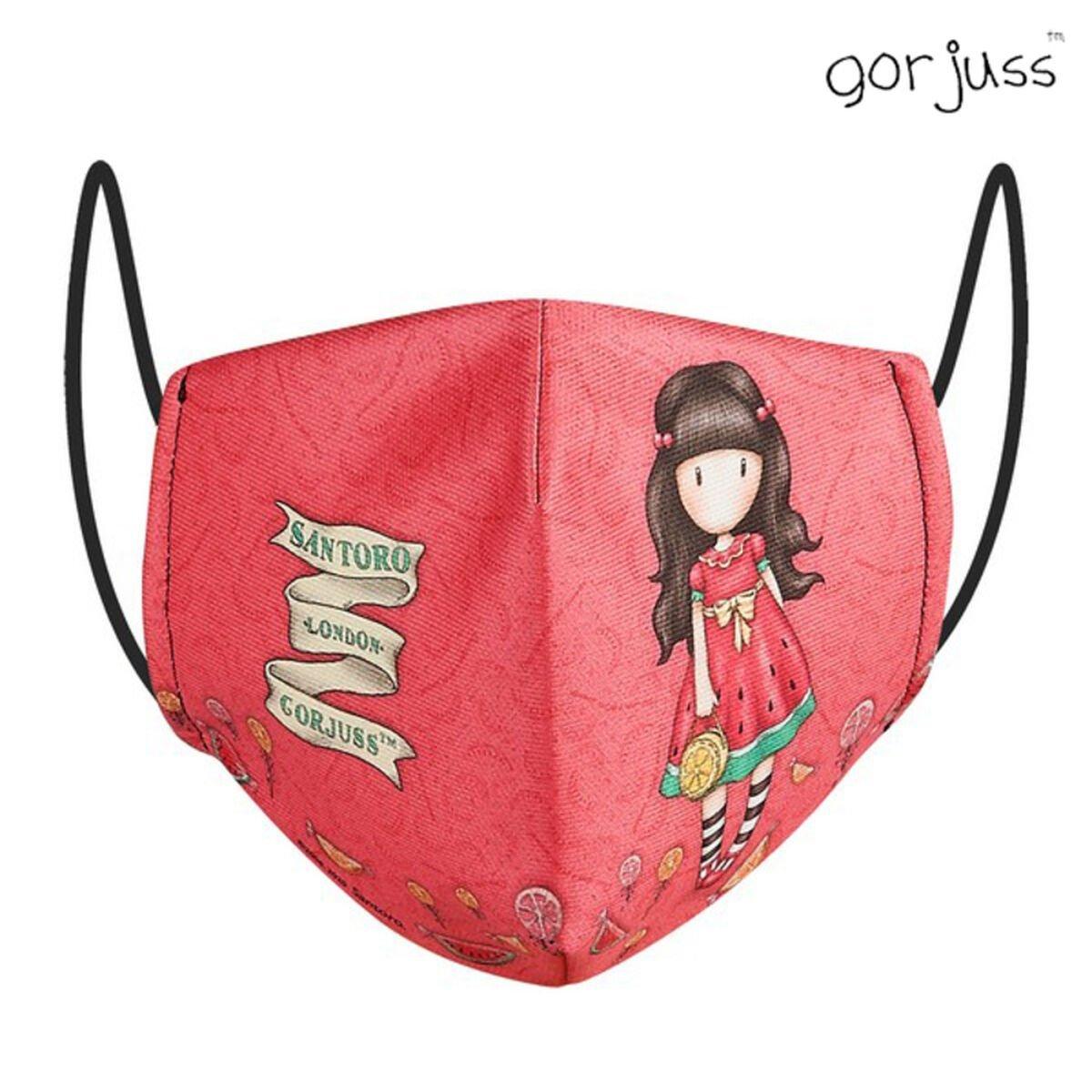Mascarilla Higiénica de Tela Reutilizable Gorjuss Rojo
