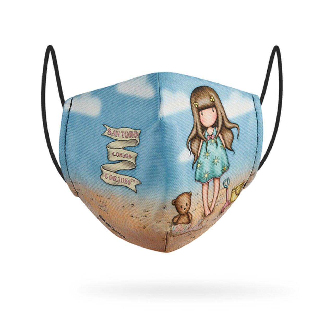 Mascarilla Higiénica de Tela Reutilizable Gorjuss Azul cielo