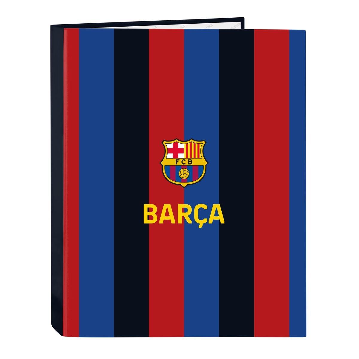 Carpeta de anillas F.C. Barcelona Granate Azul marino A4 26.5 x 33 x 4 cm