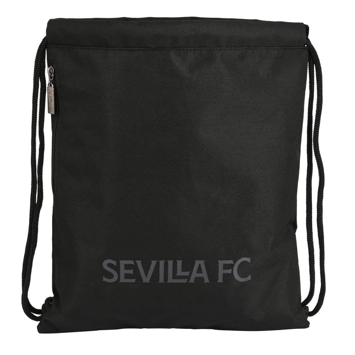 Bolsa Mochila con Cuerdas Sevilla Fútbol Club Teen 35 x 40 x 1 cm Negro