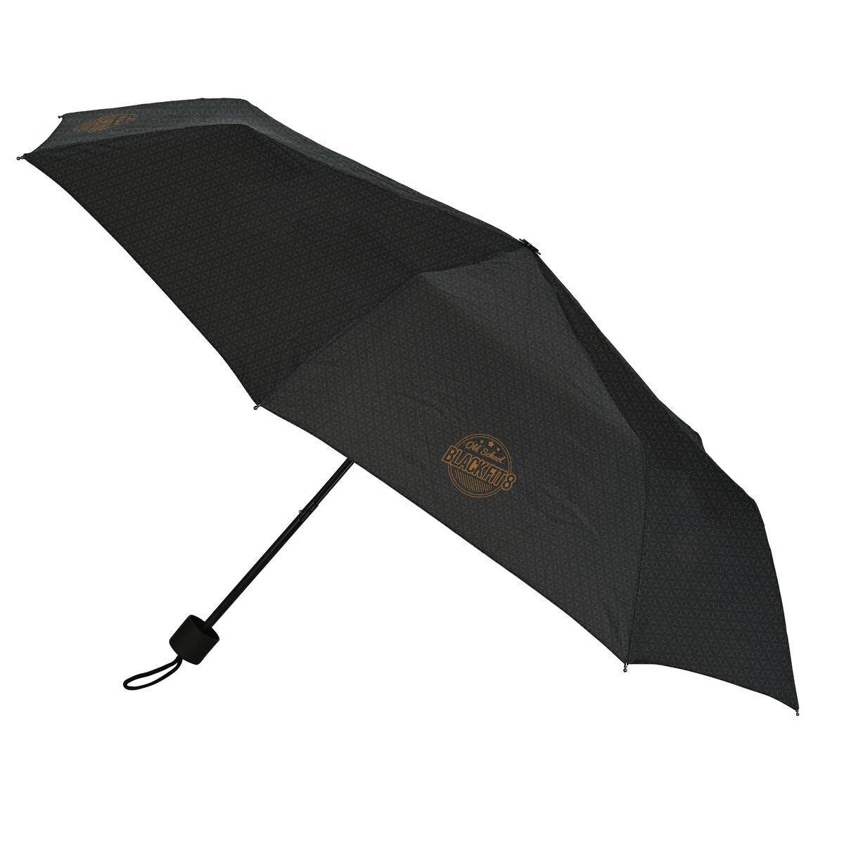 Paraguas Plegable BlackFit8 Old school Negro Gris Ø 98 cm
