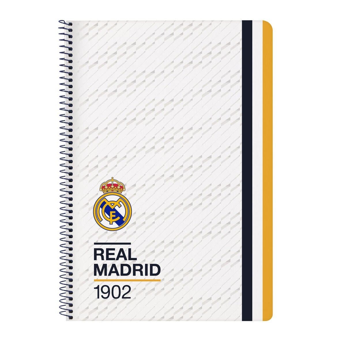 Libreta de Anillas Real Madrid C.F. Blanco A4 80 Hojas