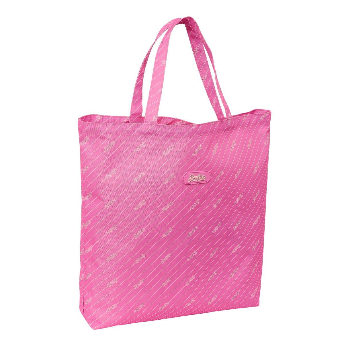 Bolsa de Compras Barbie Logomania Rosa 50 x 45 x 10 cm