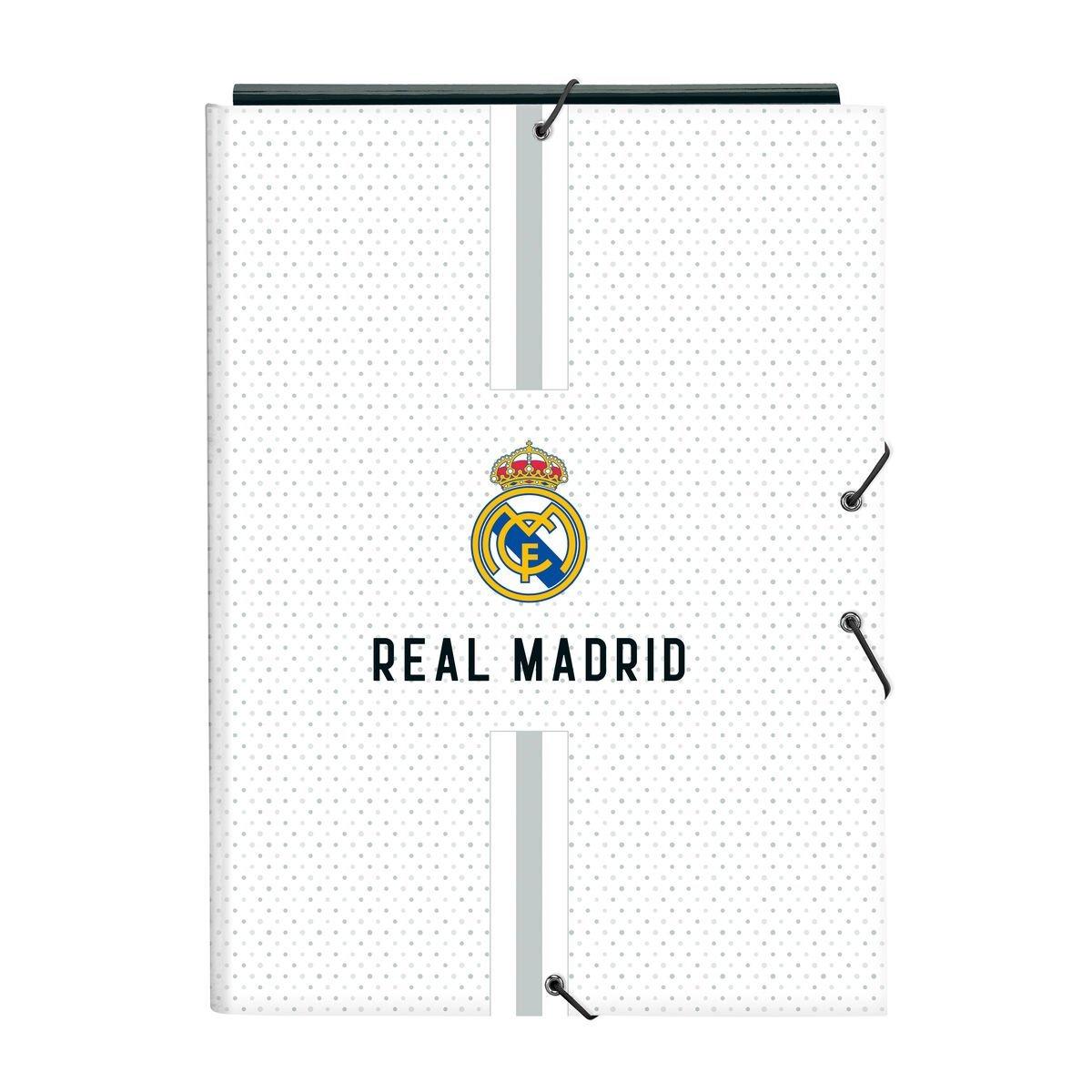 Carpeta Real Madrid C.F. Blanco Gris A4