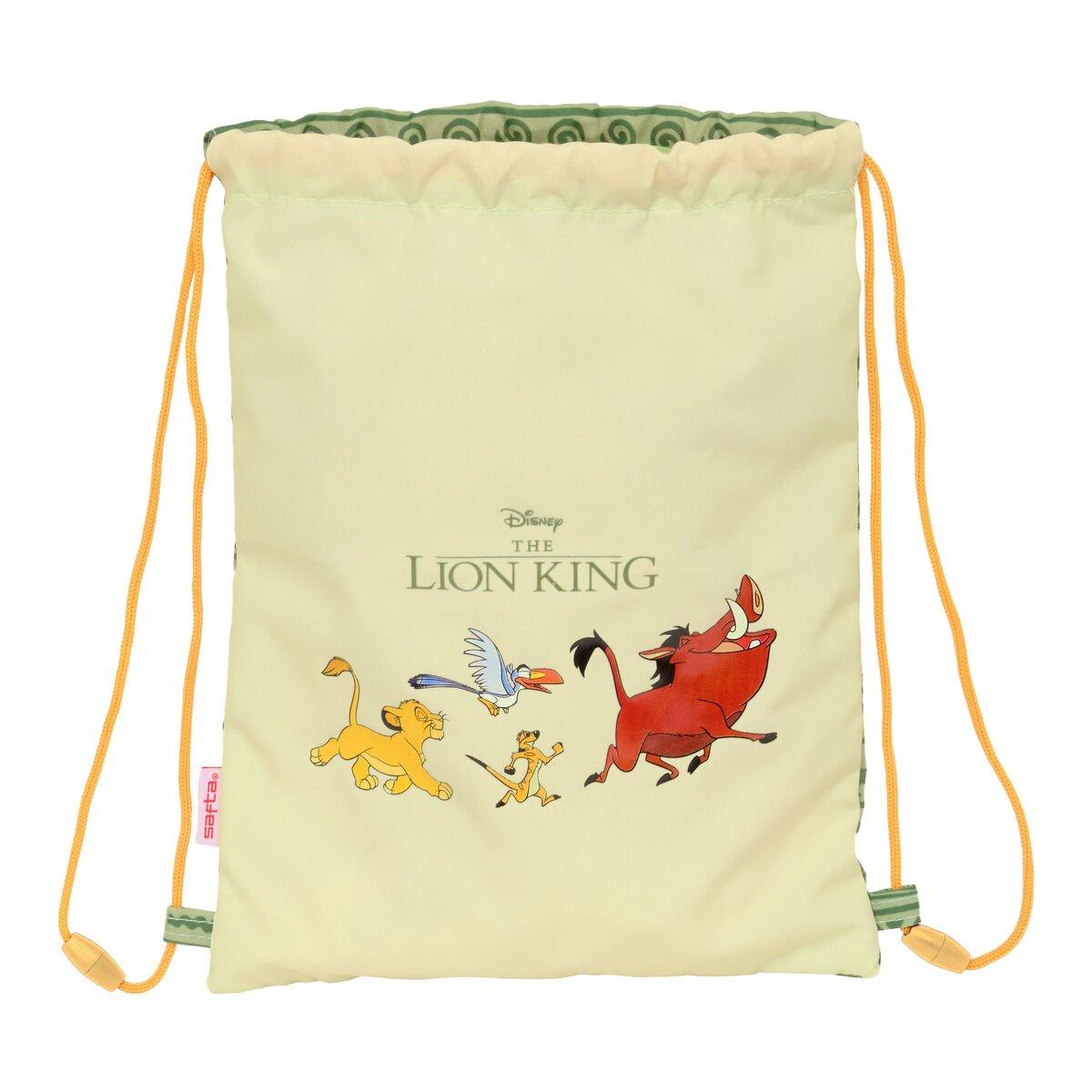 Bolsa Mochila con Cuerdas Mufasa Verde Beige 26 x 34 x 1 cm