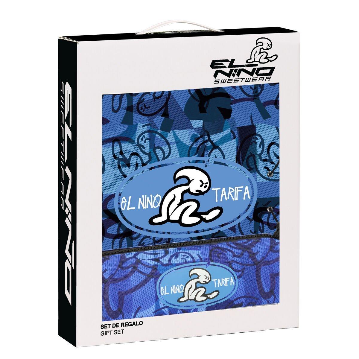 Set de Papelería El Niño Roller Azul Negro 2 Piezas