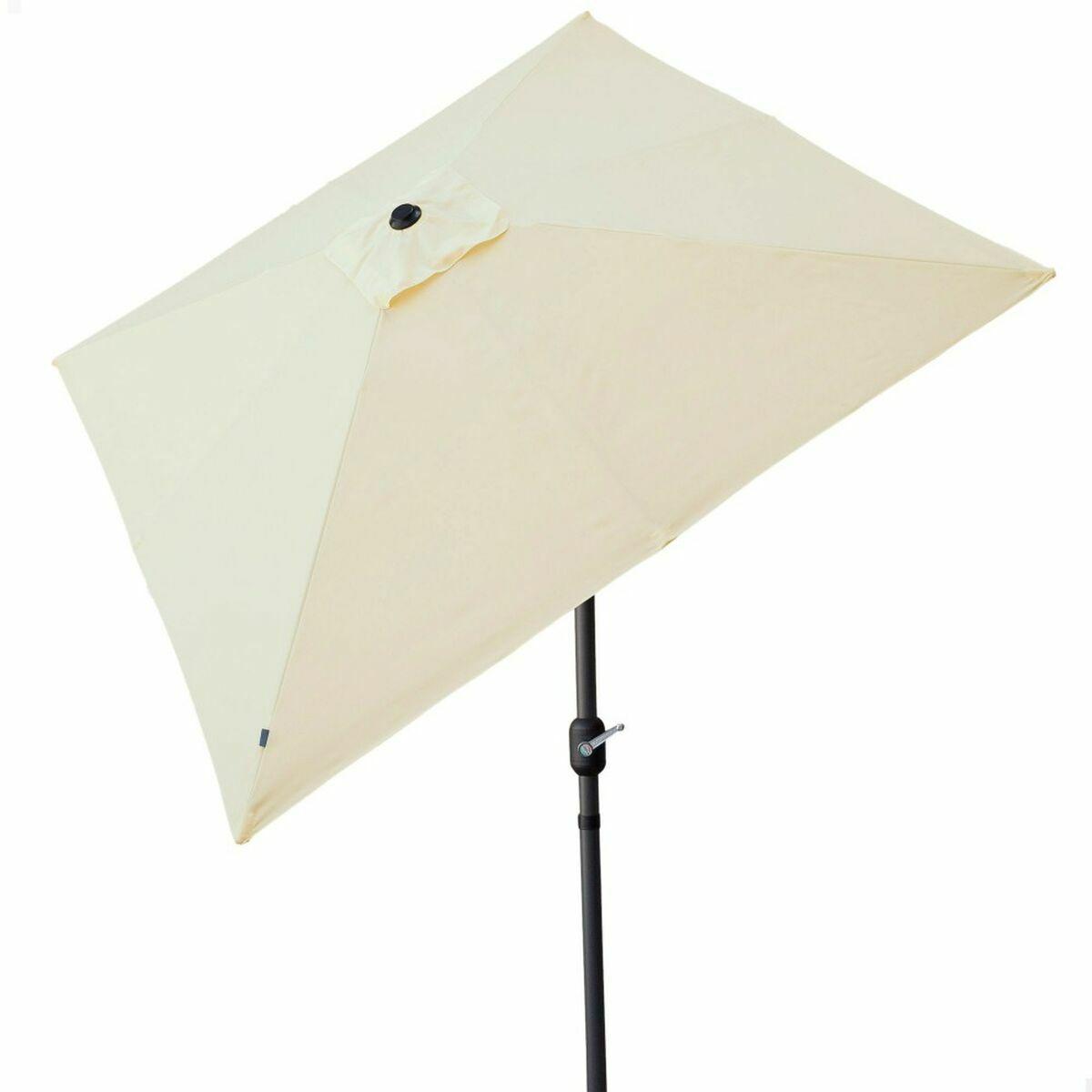 Parasol Aktive Crema Aluminio Acero 270 x 270 cm
