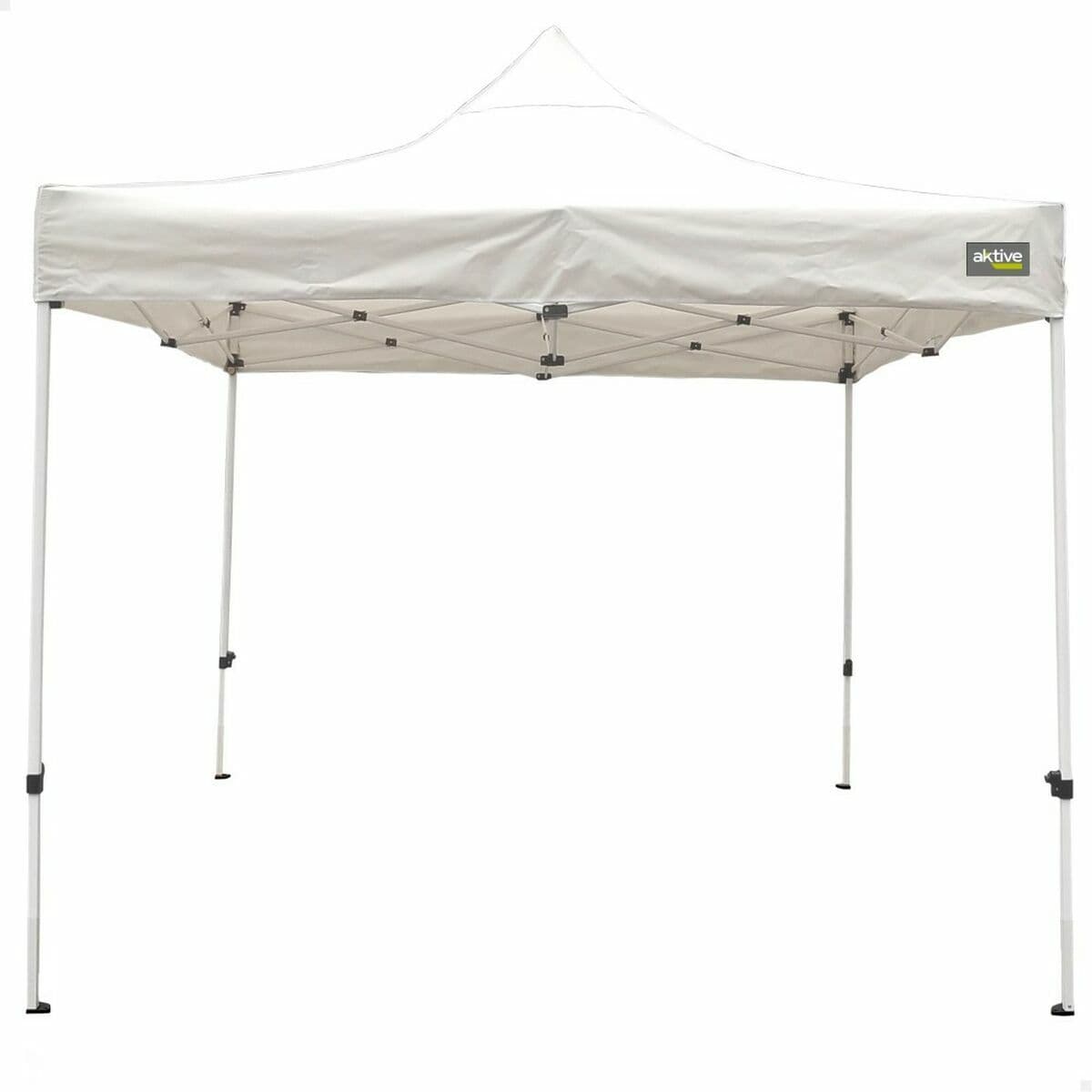 Cenador Aktive 300 x 300 x 220 cm Blanco Plegable Altura ajustable