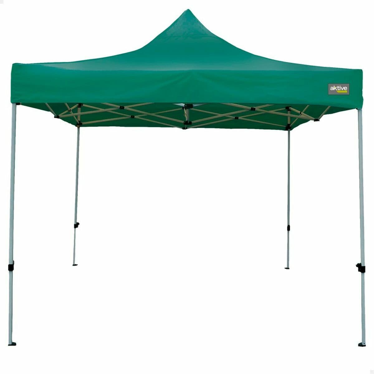 Cenador Aktive 300 x 300 x 220 cm Verde Plegable Altura ajustable